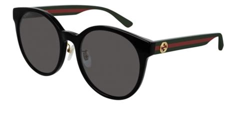 Gucci Gafas de sol redondas grises GG0416SK 002 55, negro, 